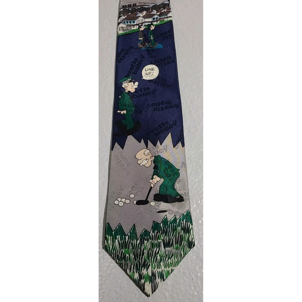 Vintage Beetle Bailey Neck Tie by Mort Walker 1993 Golf Made In USA